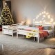 preview thumbnail 17 of 31, Detachable Design Wood Twin XL over Queen Bunk Bed with Ladder,Multifunctional Bunk Bed