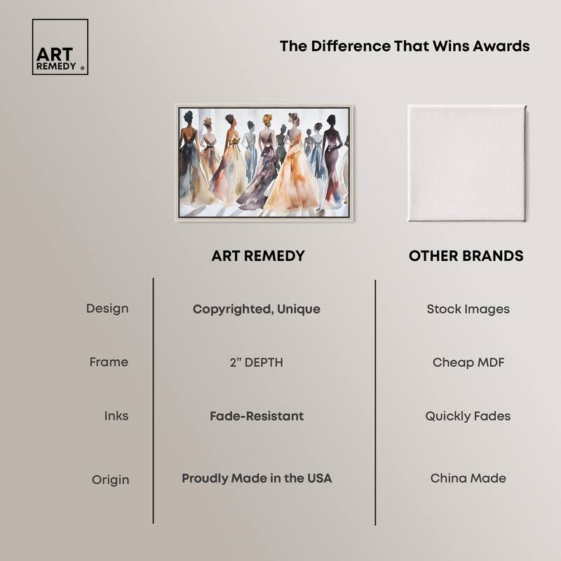 Model Lineup Canvas by Art Remedy
