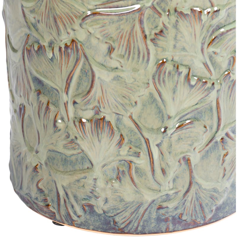 Livabliss Marteen Indoor/ Outdoor Floral Garden Stool
