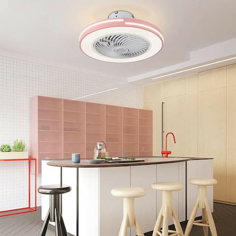 Dimmable Small LED Integrated Ceiling Fan for Kids