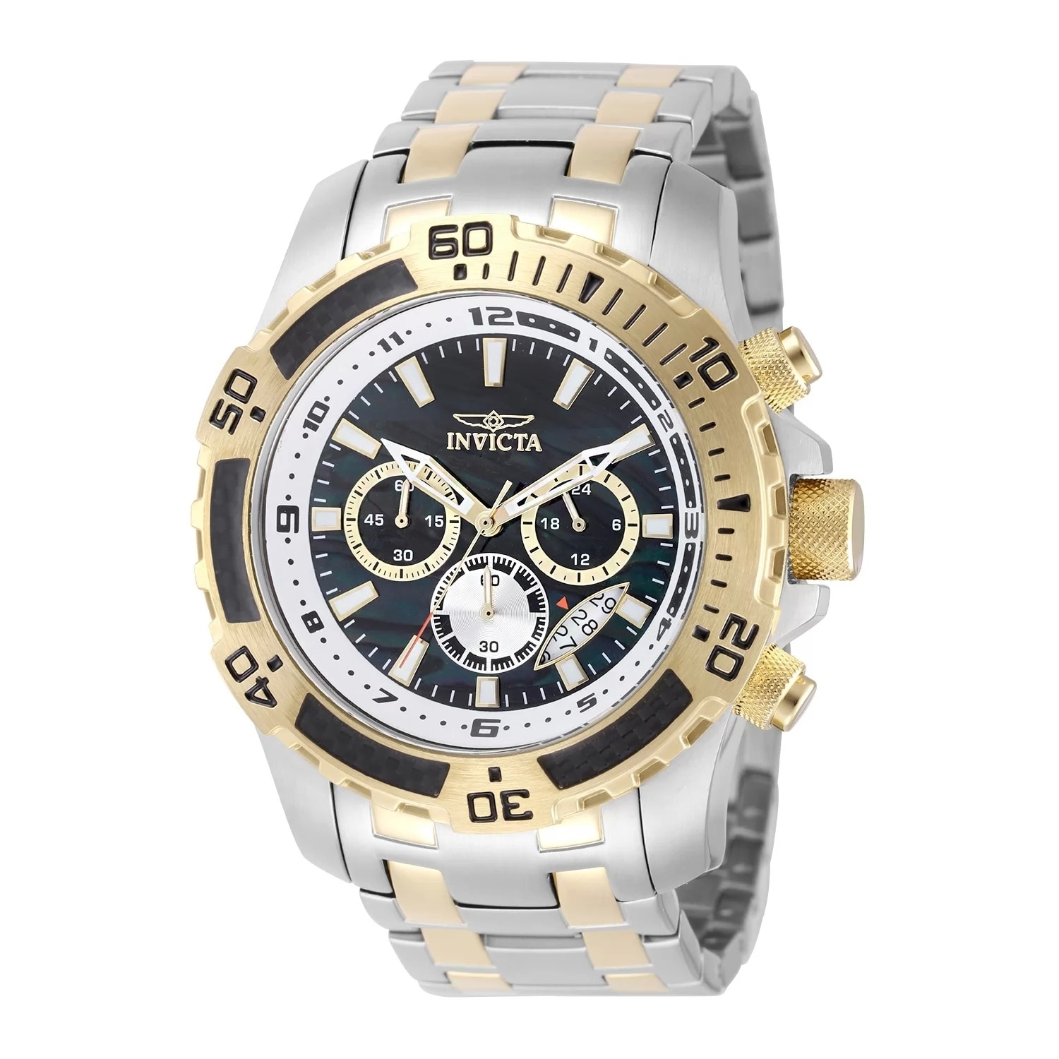 Invicta Men's 49852 Pro Diver Quartz VD53 Black Dial Watch