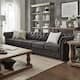 Option 5-Seat Sofa - Dark Grey Linen