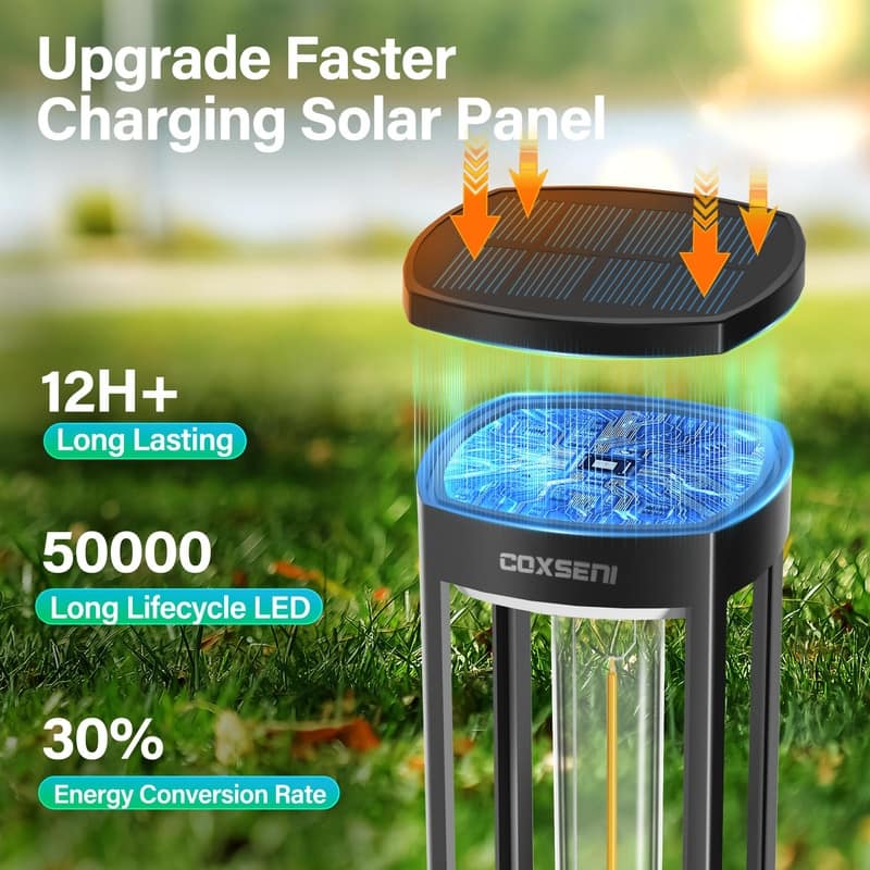 Solar Pathway Lights Outdoor, Bright Outside Waterproof