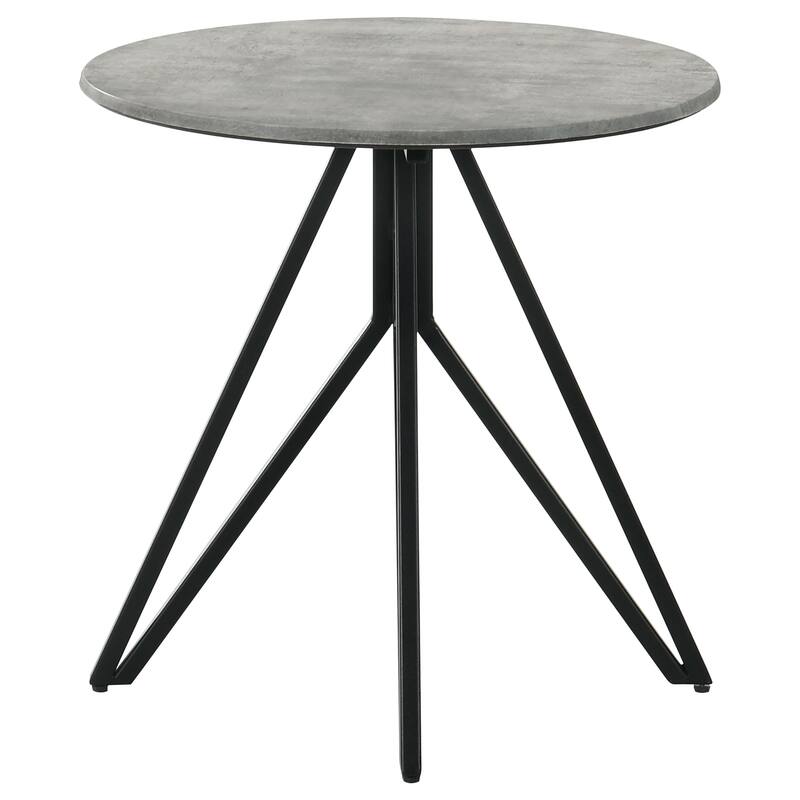 Garfield Cement 2-piece Round SmartTop Coffee and End Table Set