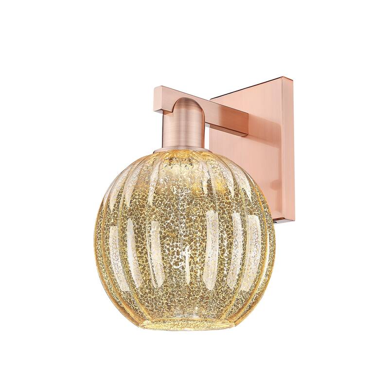 Innovations Lighting 716-1W-12-7 Preston Sconce Preston 12" Tall Wall - Antique Copper / Mercury