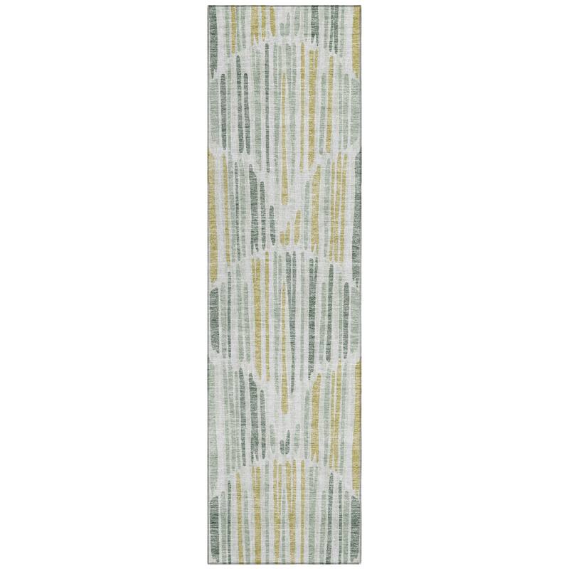 Machine Washable Indoor/ Outdoor Chantille Abstract Watercolor Rug