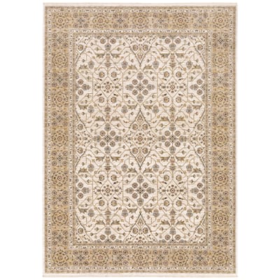 Style Haven Marley Bordered Traditional Fringed Area Rug