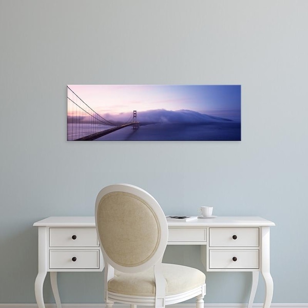 Easy Art Prints Panoramic Image 'Bridge across the sea, Golden Gate Bridge, San Francisco, California' Canvas Art