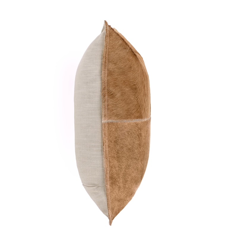 Villa by Classic Home Canada 20" Natural Hide Throw Pillow