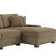 preview thumbnail 59 of 132, 118" W Corduroy L-shape Modular Sectional Sofa with Pillows