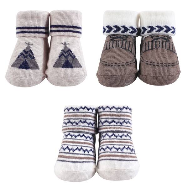 slide 1 of 1, Hudson Baby Unisex Baby Socks Boxed Giftset, Stripes, One Size - Teepee One Size - Teepee