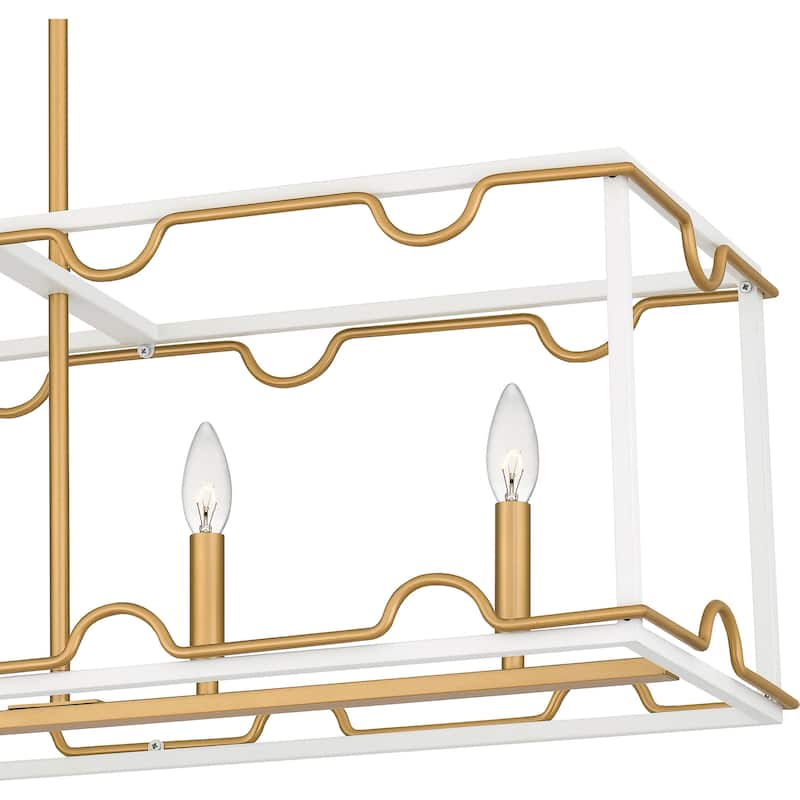 Brinkman 4-Light Matte White Island Light
