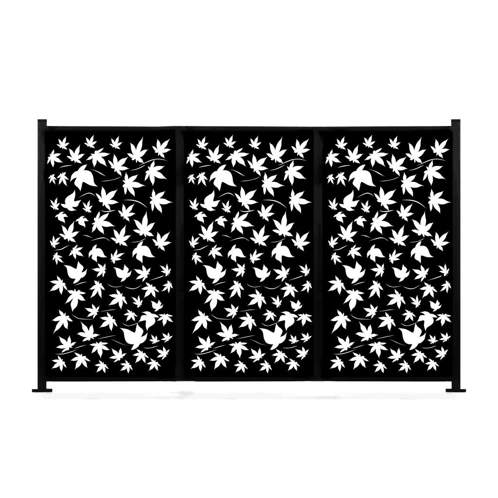 HighlanderHome Freestanding Modular Metal Privacy Screen, 4FtX 6Ft