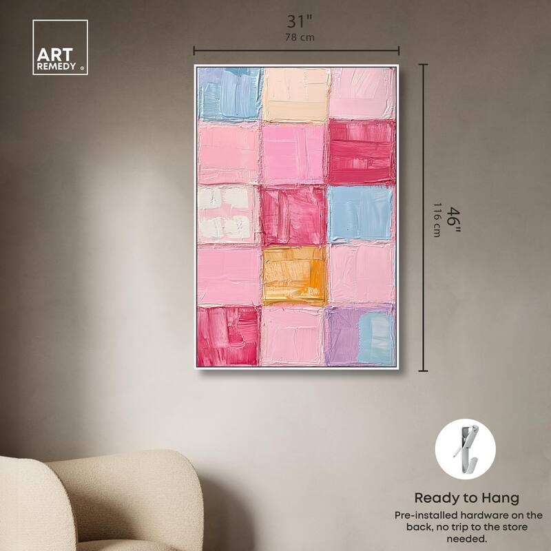 Color Squares II Canvas by Art Remedy