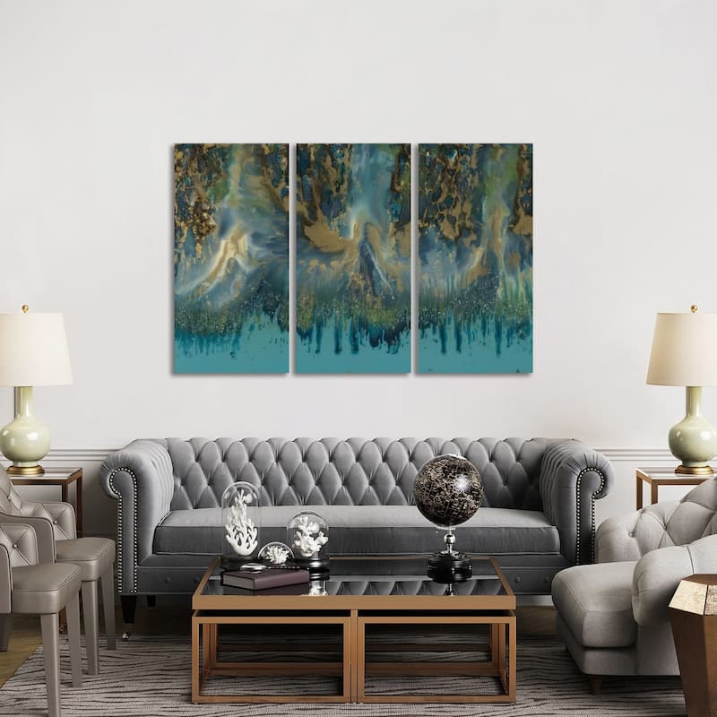 iCanvas "Upsurge" by Blakely Bering 3-Piece Canvas Wall Art Set - 40x60x1.5