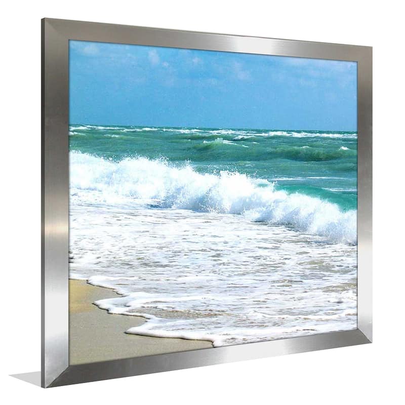"Teal Surf I" by Nicholas Biscardi Print on Acrylic