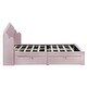preview thumbnail 24 of 58, Full Upholstered Platform Bed with Drawers & USB Ports