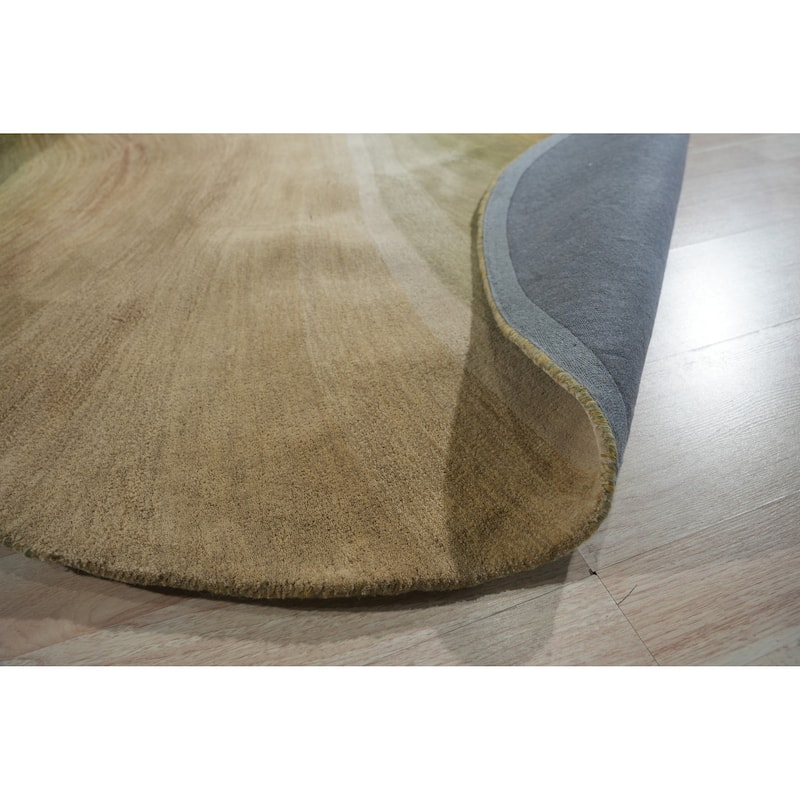Gold Contemporary Abstract Desertland Area Rug - Elegant and Timeless Design