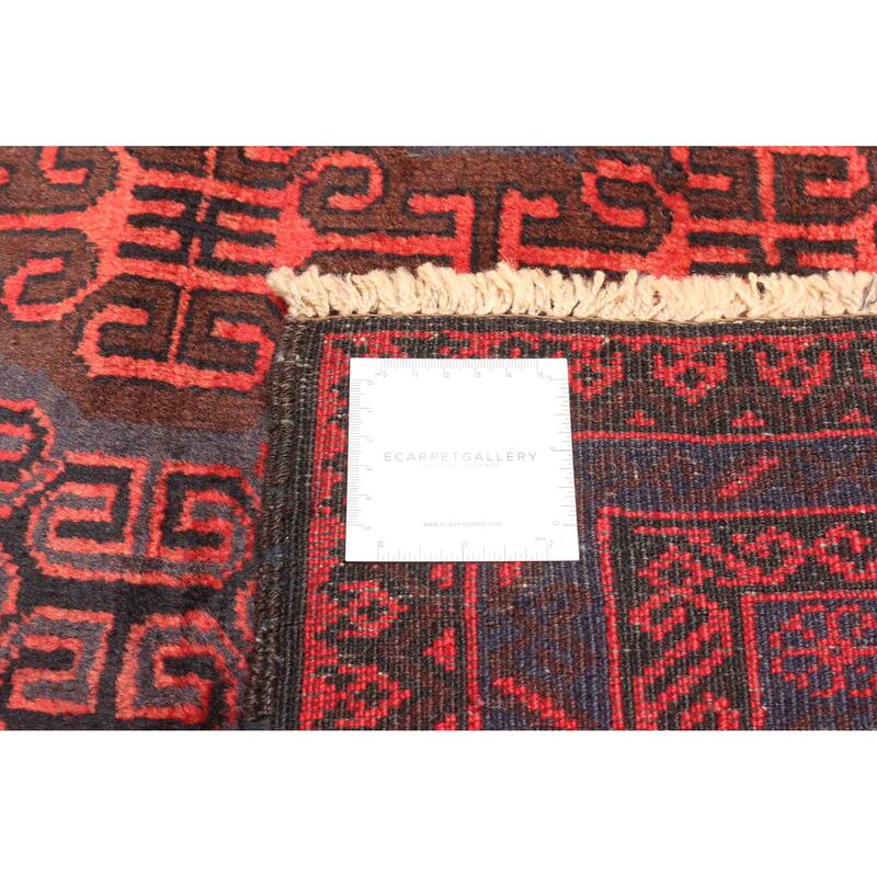 ECARPETGALLERY Hand-knotted Teimani Dark Navy Wool Rug - 3'2 x 5'3