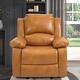 preview thumbnail 11 of 17, Clihome Blue Faux Leather 8-Point Massage Recliner Orange