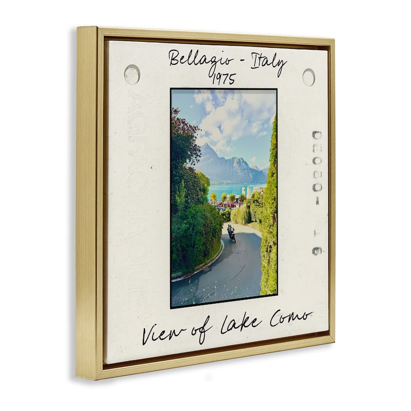 Stupell Italy Travel Vintage Photo Framed Floater Canvas Wall Art Design By Val Rhodes