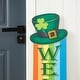 preview thumbnail 6 of 6, Glitzhome 42"H St.Patrick's Wooden Rainbow Welcome Porch Sign - 42"