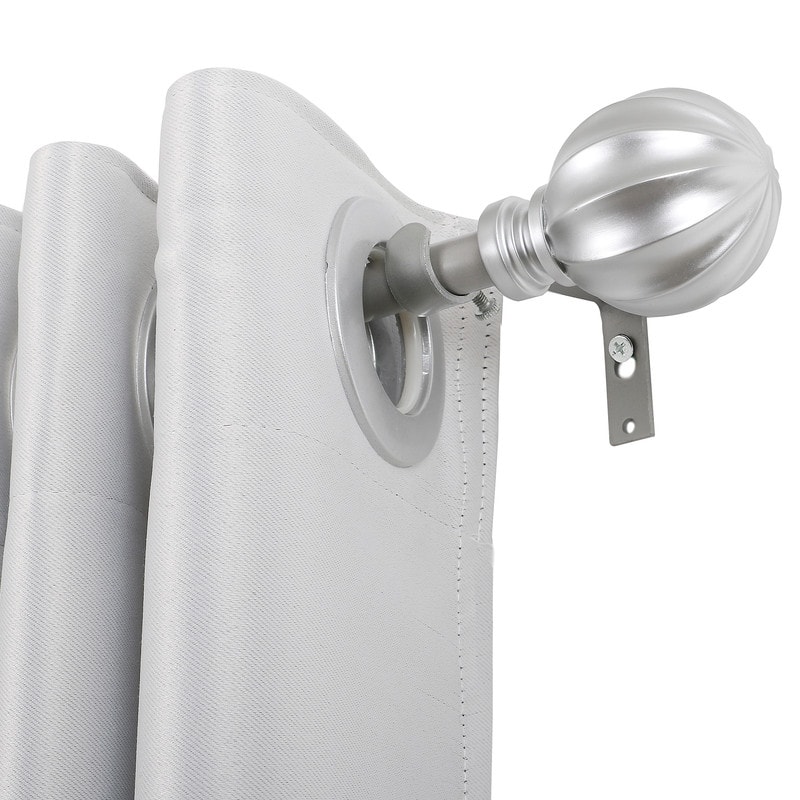UTOPIA ALLEY Wall Mounted 3/4 Inch Curtain Rod - Curtain Rods For Window, Adjustable Drapery Rod
