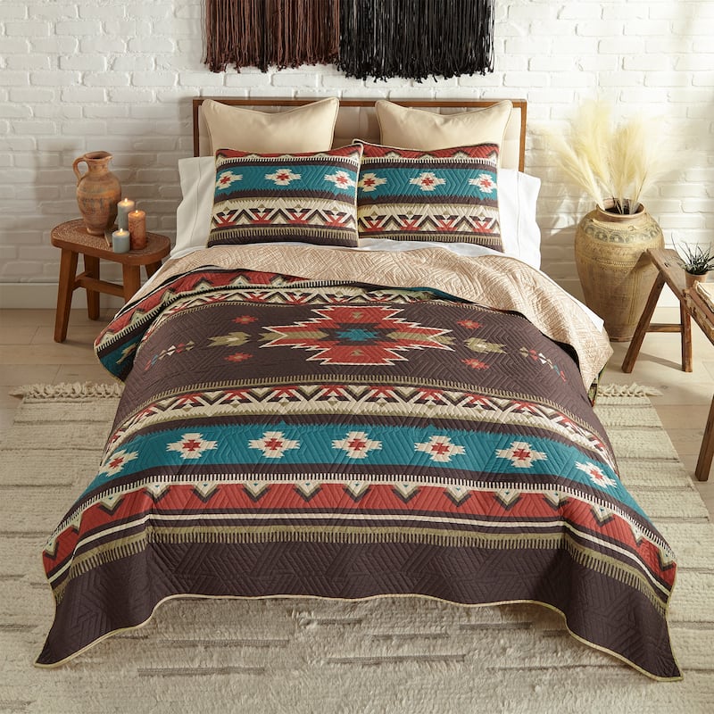 Your Lifestyle by Donna Sharp Mahogany Desert Polyester Quilt Collection - King