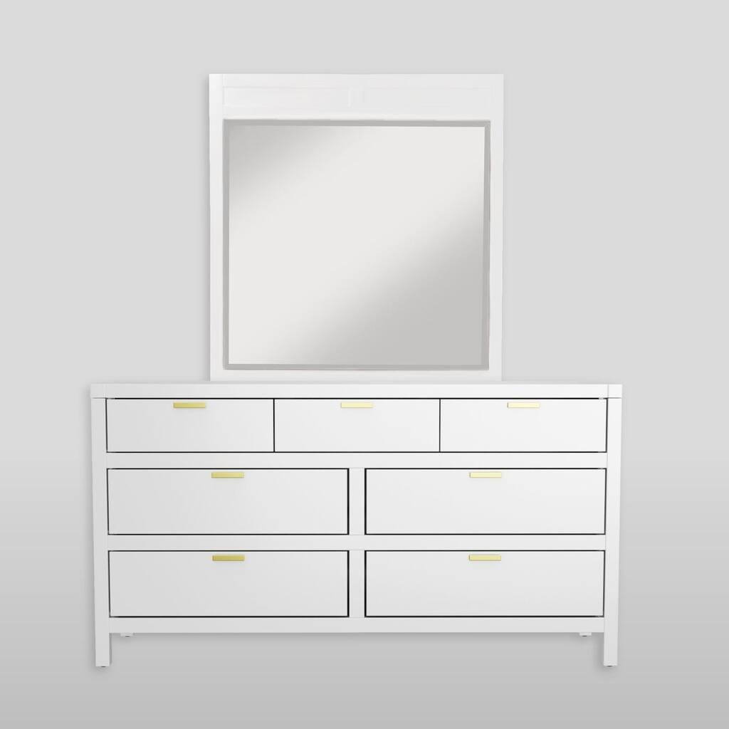 Carmel Mirror, White