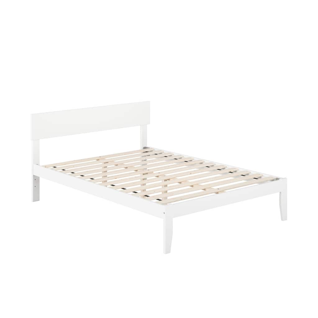 Boston Full Platform Bed in White