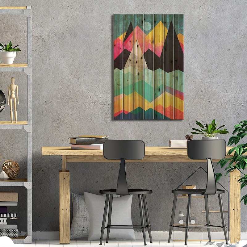 Candyland Print On Wood by Elisabeth Fredriksson - Multi-Color