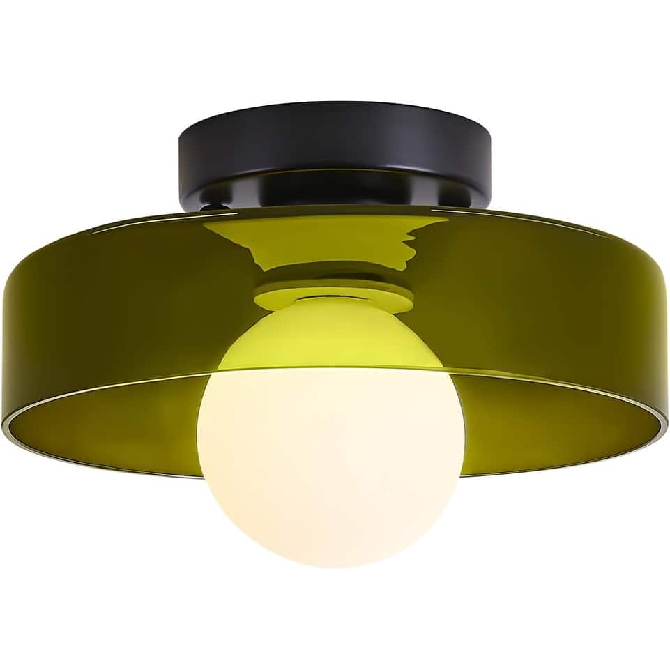 Modern dining room light dark green kitchen light glass ceiling light