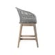 preview thumbnail 7 of 69, Tutti Frutti Solid Eucalyptus Wood and Rope Outdoor Patio Counter or Bar Height Barstool