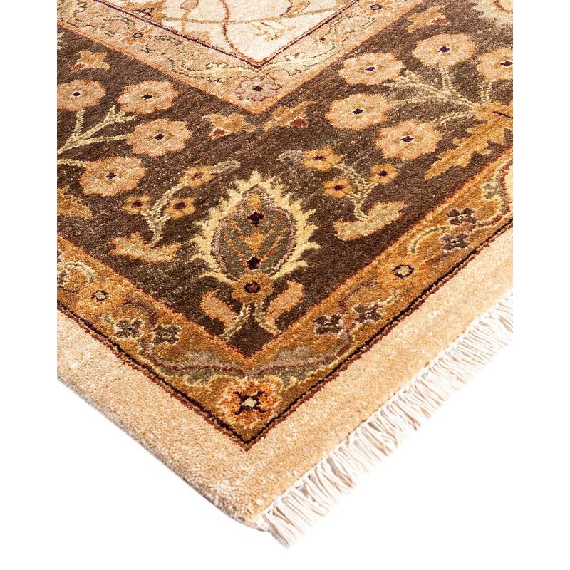 Oushak One-of-a-Kind Handmade Area Rug, Ivory - 8' 10" x 12' 2"