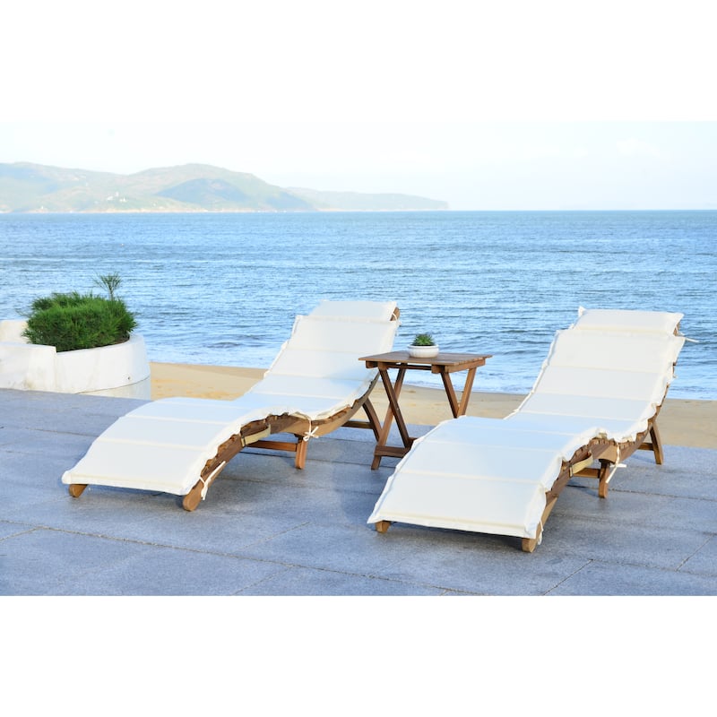 SAFAVIEH Outdoor Jamya 3-Piece Lounge Set - 21Wx25Dx72H