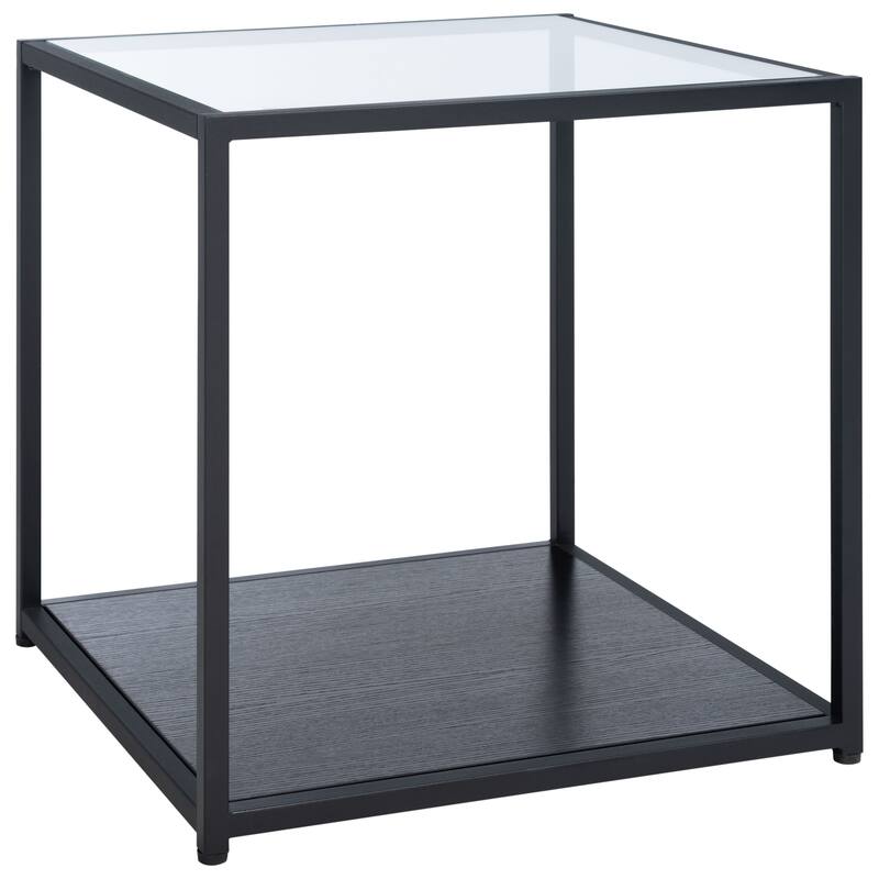 SAFAVIEH Arminta Square Lower Shelf Accent End Table - 19.7" W x 19.7" L x 19.7" H - 20Wx20Dx20H