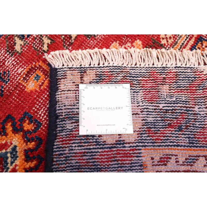 ECARPETGALLERY Hand-knotted Antalya Vintage Red Wool Rug - 4'2 x 6'7