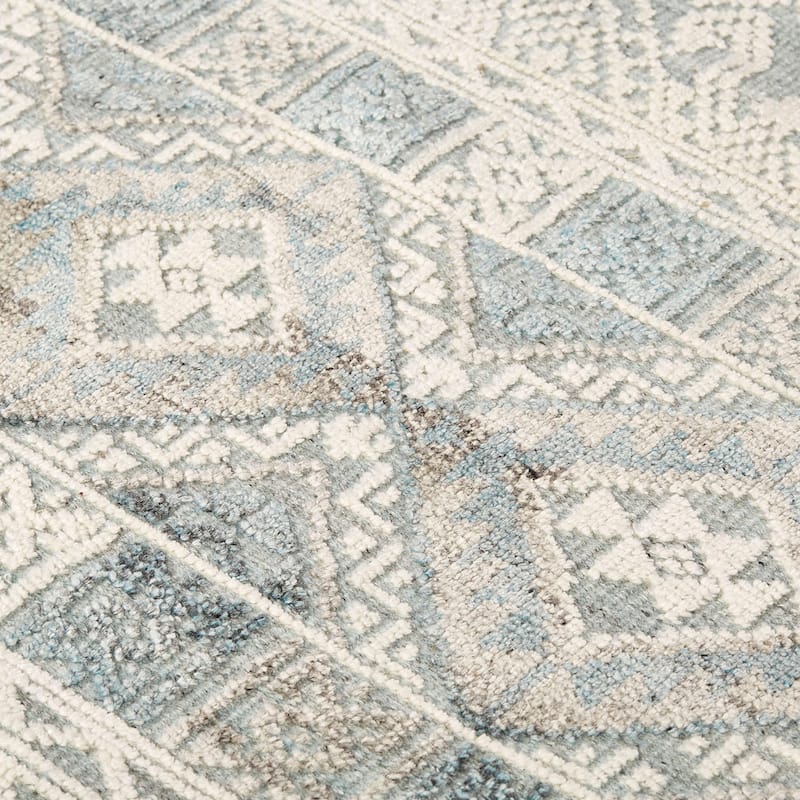 Grand Bazaar Eckhart Hand Knotted Diamond Transitional Area Rug