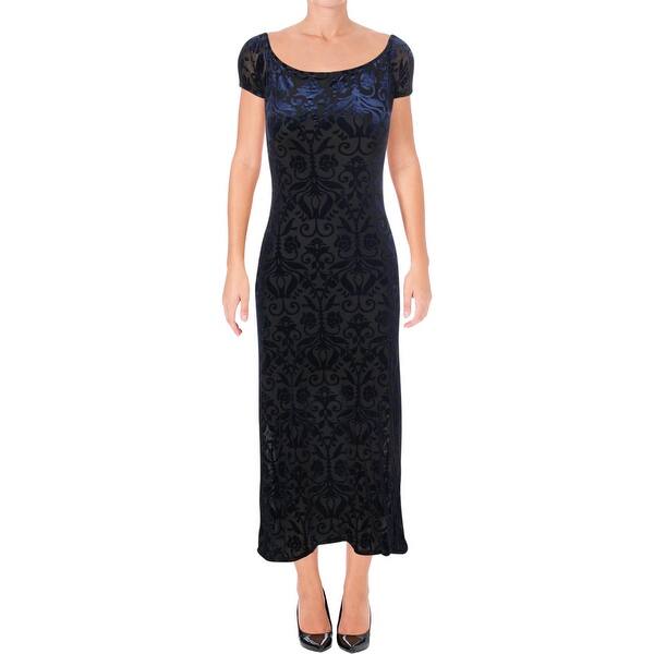 Shop Aqua Womens Maxi Dress Velvet Burnout Overstock 25768334