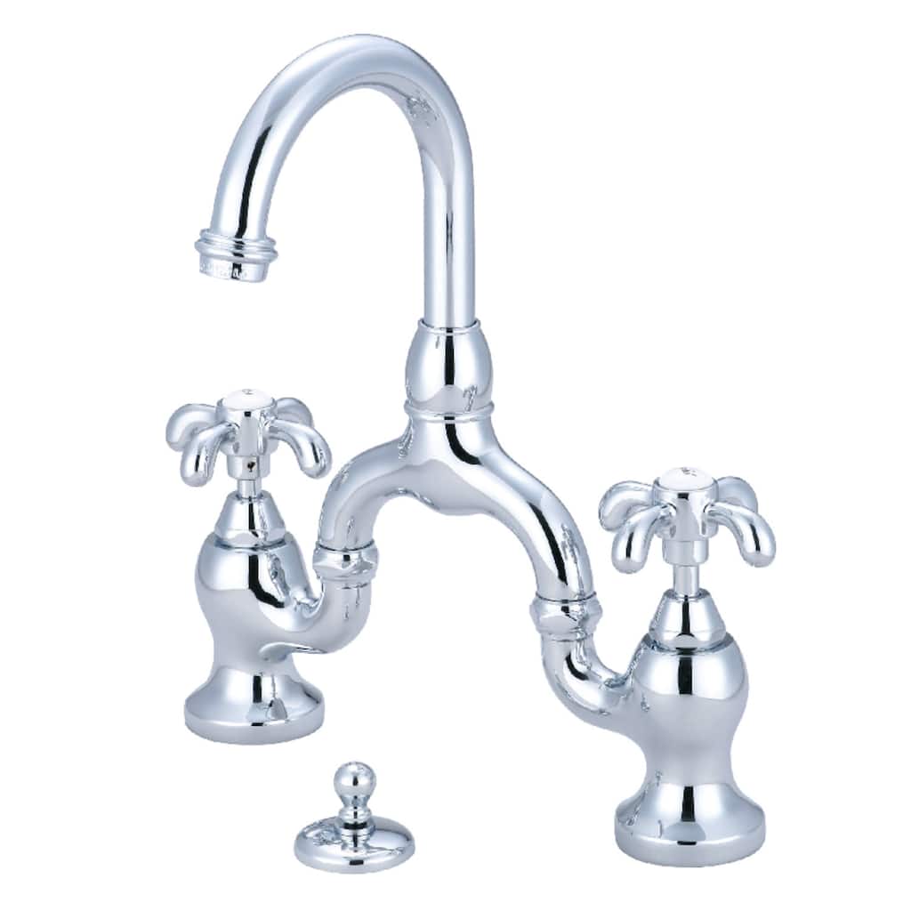 Kingston Brass KS799.TX French Country 1.2 GPM Bridge Bathroom Faucet