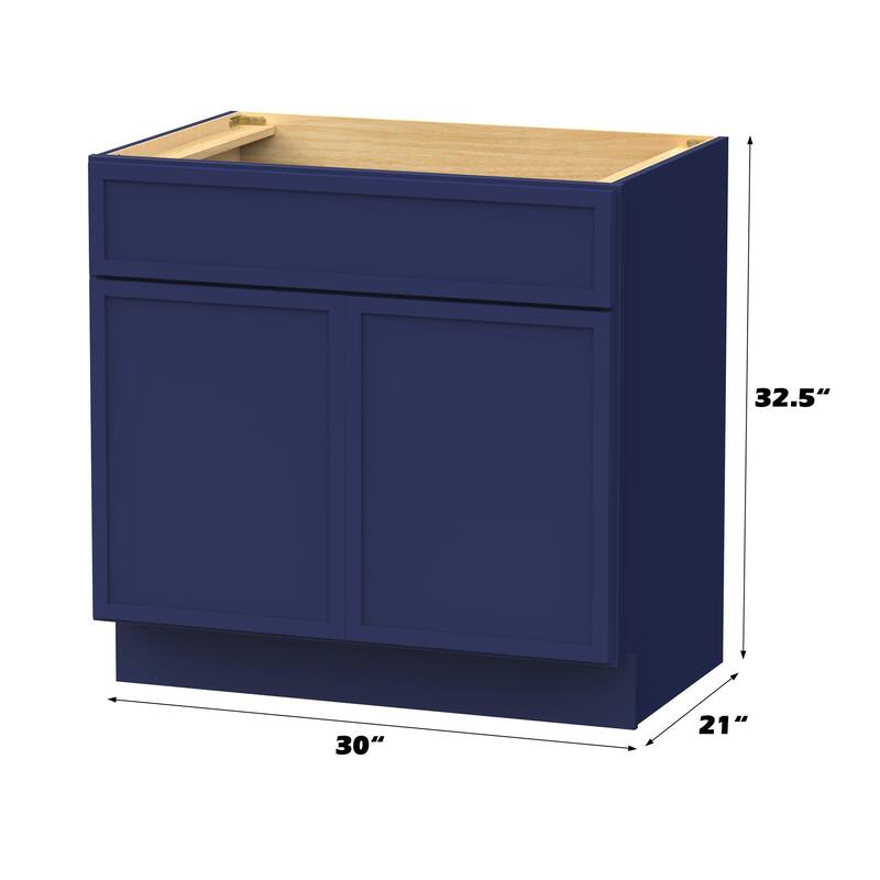Vanity Art 30" Freestanding Single Base Storage Cabinet with Soft Close Doors