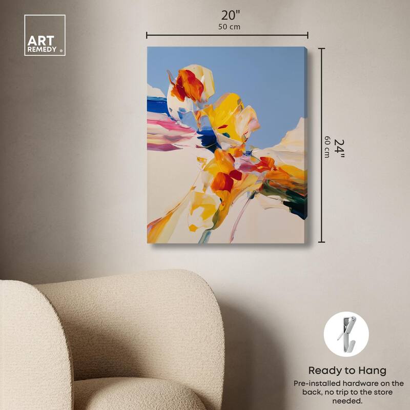 Flippant Bloom II Canvas by Art Remedy, Gallery Wrapped