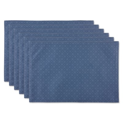 DII Stone Tonal Lattice Print Outdoor Placemat (Set of 6)