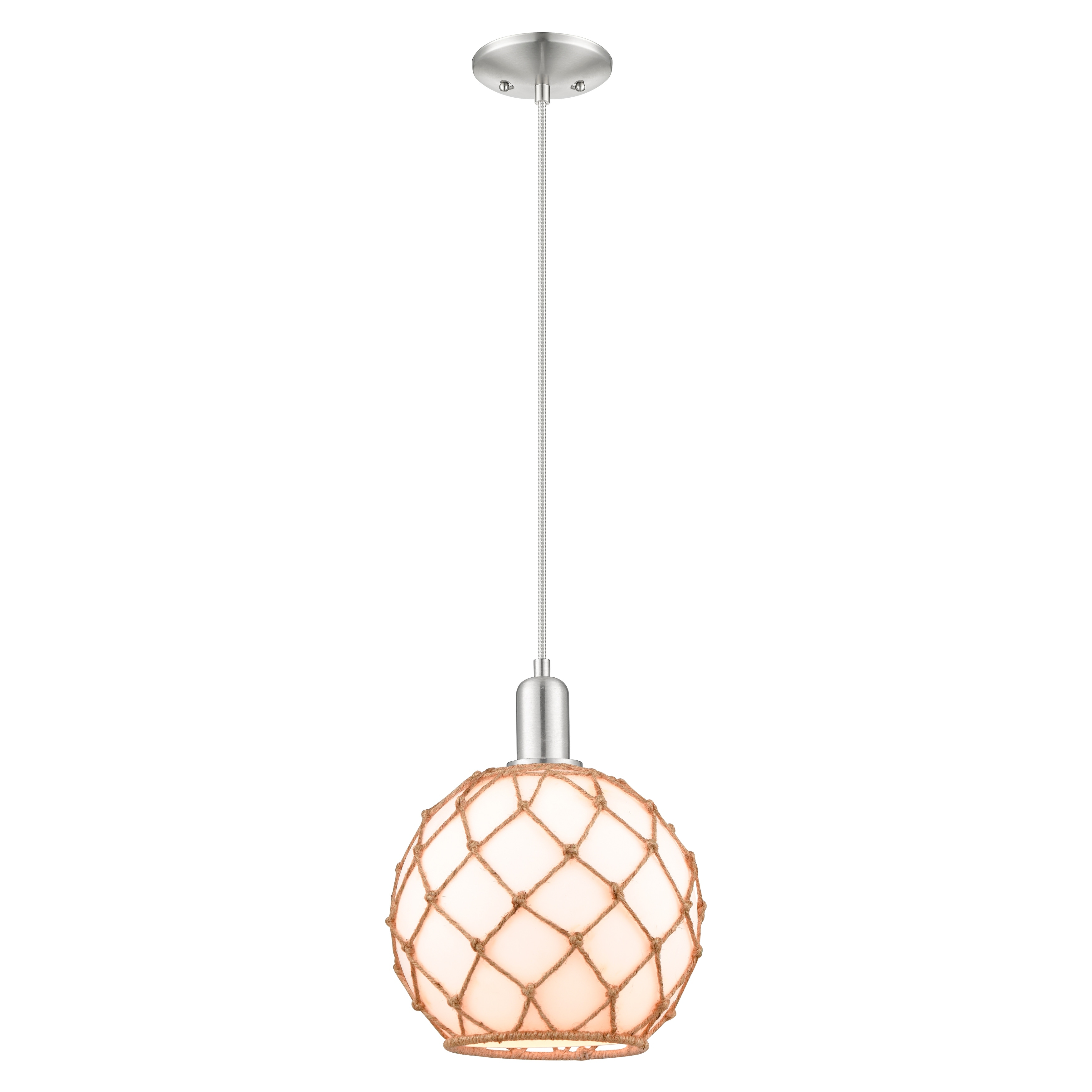 Innovations Lighting Endless Possibilities Arcadia - Farmhouse Rope - 1 Light 10" Cord Hung Mini Pendant