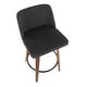 preview thumbnail 27 of 42, Carson Carrington Oscar Mid-Century Modern Counter Stool with Black Round Footrest (Set of 2) - N/A
