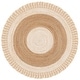 preview thumbnail 30 of 53, SAFAVIEH Handmade Cape Cod Elberta Jute Rug with Fringe 5' Round - Beige/Natural - Round