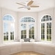 preview thumbnail 25 of 113, 5 - Blade Low Profile Flush Mount Modern Ceiling Fan with LED Light and Remote