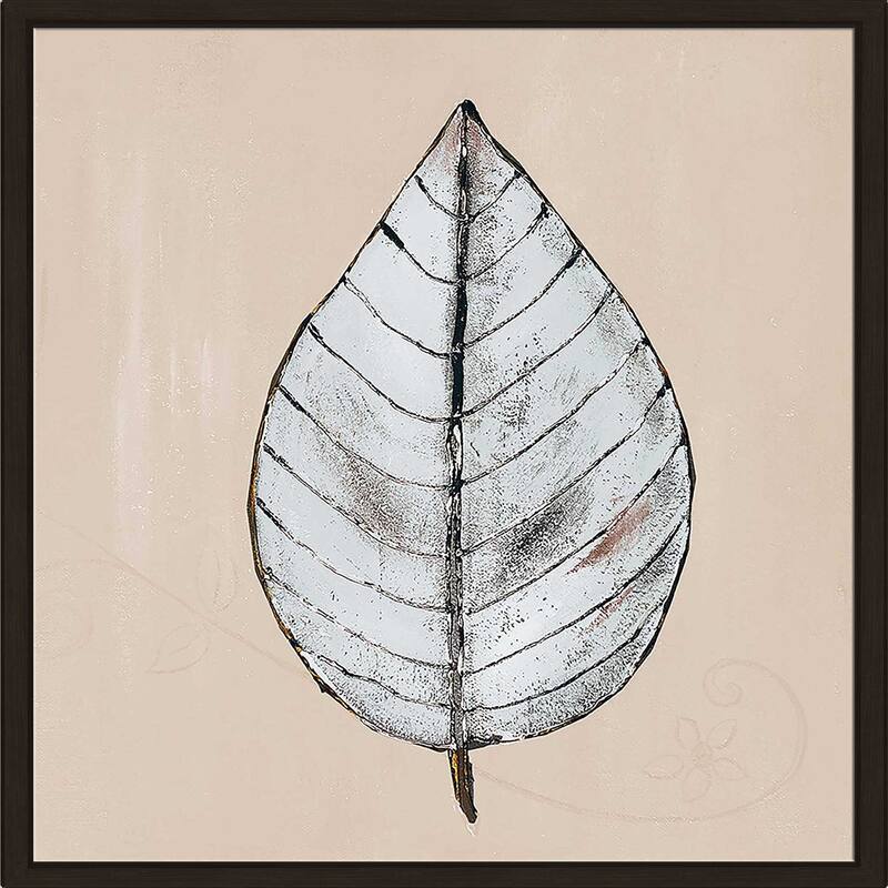 "Neutral New Leaf II" Print on Floating Canvas