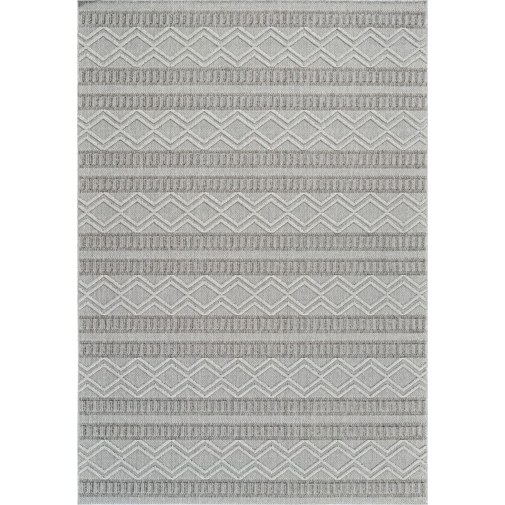 Altofi Stripe Weather Resistant Current & Stylish Outdoor Rug