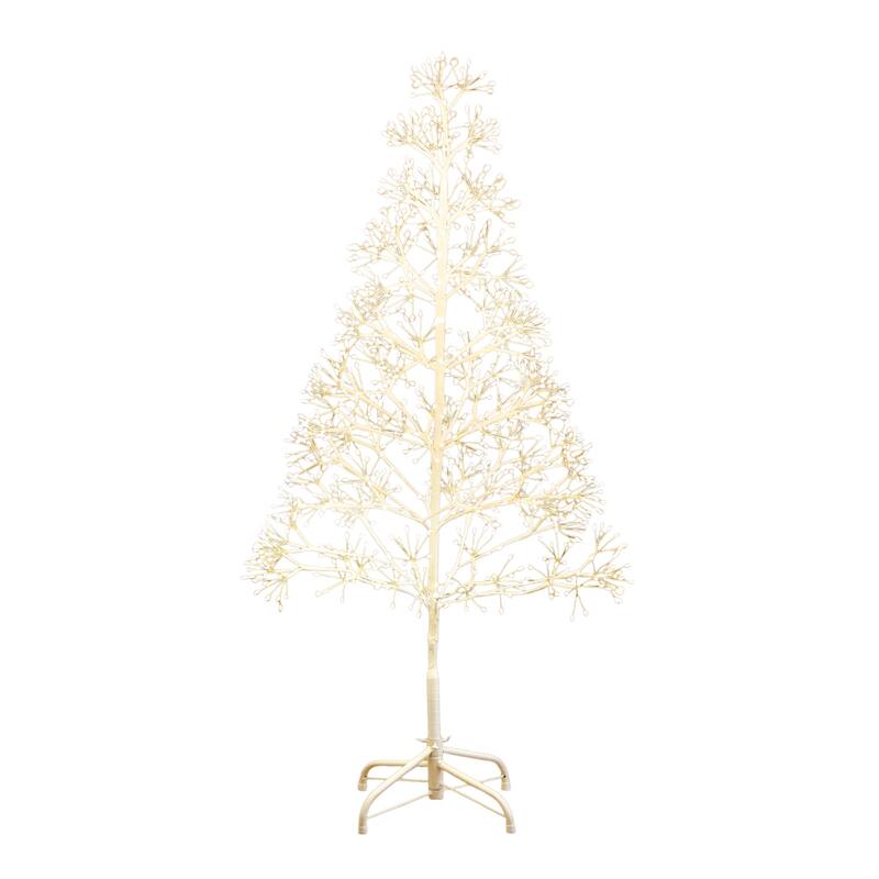 4-ft Pre-Lit Artificial White Starburst Tree with 800 Lights